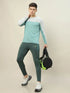 Men Colorblock Slim Fit Crew Neck T-shirt with TECHNO COOL+