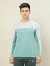 Men Colorblock Slim Fit Crew Neck T-shirt with TECHNO COOL+