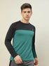 Men Colorblock Slim Fit Crew Neck T-shirt with TECHNO COOL+