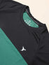 Men Colorblock Slim Fit Crew Neck T-shirt with TECHNO COOL+
