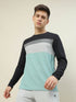 Men Colorblock Slim Fit T-shirt with MATPIQ