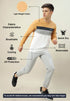Men Colorblock Slim Fit T-shirt with MATPIQ