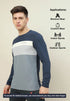 Men Colorblock Slim Fit T-shirt with MATPIQ