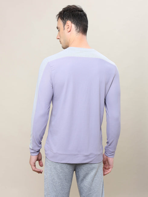 Men Colorblock Slim Fit Crew Neck T-shirt with MATPIQ (Pack of 2)