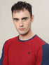 Men Colorblock Slim Fit Crew Neck T-shirt with MATPIQ (Pack of 2)