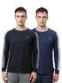 Men Colorblock Slim Fit Crew Neck T-shirt with MATPIQ (Pack of 2)