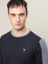 Men Colorblock Slim Fit Crew Neck T-shirt with MATPIQ (Pack of 2)