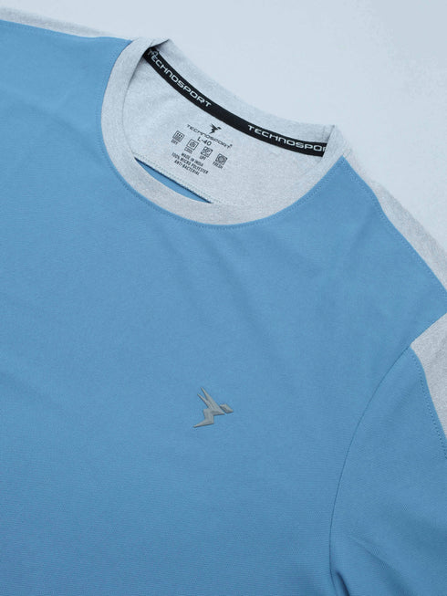 Men Colorblock Slim Fit Crew Neck T-shirt with MATPIQ (Pack of 2)