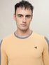 Men Colorblock Slim Fit Crew Neck T-shirt with MATPIQ