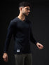 Men Solid Slim Fit V Neck Sports T-shirt with TECHNOCOOL+