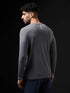 Men Solid Slim Fit V Neck Sports T-shirt with TECHNOCOOL+