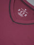 Men Solid Slim Fit V Neck Sports T-shirt with TECHNOCOOL+