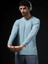 Men Solid Slim Fit V Neck Sports T-shirt with TECHNOCOOL+