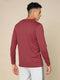 Men Self Design Slim Fit Henley Neck T-shirt with MATPIQ