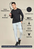Men Self Design Slim Fit Henley Neck T-shirt with MATPIQ