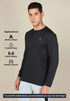 Men Self Design Slim Fit Henley Neck T-shirt with MATPIQ
