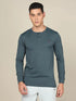 Men Self Design Slim Fit Henley Neck T-shirt with MATPIQ