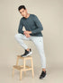 Men Self Design Slim Fit Henley Neck T-shirt with MATPIQ