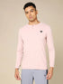 Men Self Design Slim Fit Henley Neck T-shirt with MATPIQ