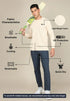 Men Self Design Slim Fit Henley Neck T-shirt with MATPIQ