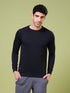 Men Cubic Melange Slim Fit Round Neck T-shirt with TECHNOCOOL+