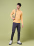Men Cubic Melange Slim Fit Round Neck T-shirt with TECHNOCOOL+