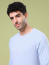 Men Cubic Melange Slim Fit Round Neck Sports T-shirt with TECHNOCOOL+