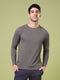 Men Cubic Melange Slim Fit Round Neck T-shirt with TECHNOCOOL+