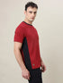 Men Colorblock Slim Fit Crew Neck T-shirt with TECHNO COOL+