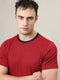 Men Colorblock Slim Fit Crew Neck T-shirt with TECHNO COOL+
