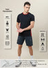 Men Colorblock Slim Fit Crew Neck T-shirt with TECHNO COOL+