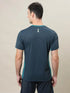 Men Colorblock Slim Fit Crew Neck T-shirt with TECHNO COOL+