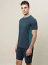Men Colorblock Slim Fit Crew Neck T-shirt with TECHNO COOL+