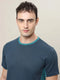 Men Colorblock Slim Fit Crew Neck T-shirt with TECHNO COOL+
