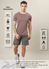 Men Colorblock Slim Fit Crew Neck T-shirt with TECHNO COOL+
