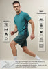 Men Colorblock Slim Fit Crew Neck T-shirt with TECHNO COOL+