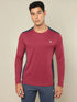 Men Colorblock Slim Fit Crew Neck T-shirt with TECHNO COOL+