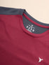 Men Colorblock Slim Fit Crew Neck T-shirt with TECHNO COOL+