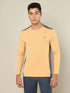 Men Colorblock Slim Fit Crew Neck T-shirt with TECHNO COOL+