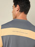Men Colorblock Slim Fit Crew Neck T-shirt with TECHNO COOL+