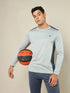 Men Colorblock Slim Fit Crew Neck T-shirt with TECHNO COOL+
