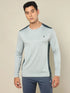 Men Colorblock Slim Fit Crew Neck T-shirt with TECHNO COOL+