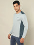Men Colorblock Slim Fit Crew Neck T-shirt with TECHNO COOL+