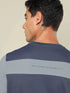 Men Colorblock Slim Fit Crew Neck T-shirt with TECHNO COOL+