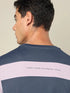 Men Colorblock Slim Fit Crew Neck T-shirt with TECHNO COOL+