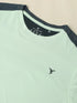 Men Colorblock Slim Fit Crew Neck T-shirt with TECHNO COOL+