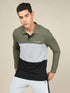 Men Solid Slim Fit Polo T-shirt with MATPIQ