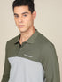 Men Solid Slim Fit Polo T-shirt with MATPIQ