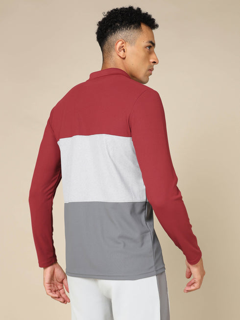 Men Solid Slim Fit Polo T-shirt with MATPIQ