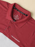 Men Solid Slim Fit Polo T-shirt with MATPIQ